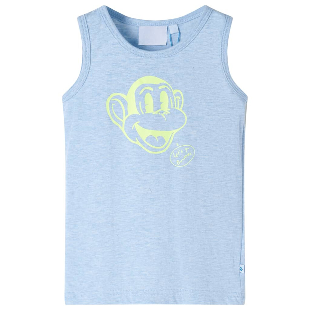 New Vidaxl Boys (Light 104 (3-4Y)) Kids' Tank Top Sleeveless Children's Camisole Undershirt Vest Kids' Clothes Blue