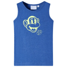 (blue, 116 (5-6y)) Kids' Tank Top Sleeveless Children's Camisole Undershirt Vest Kids' Clothes