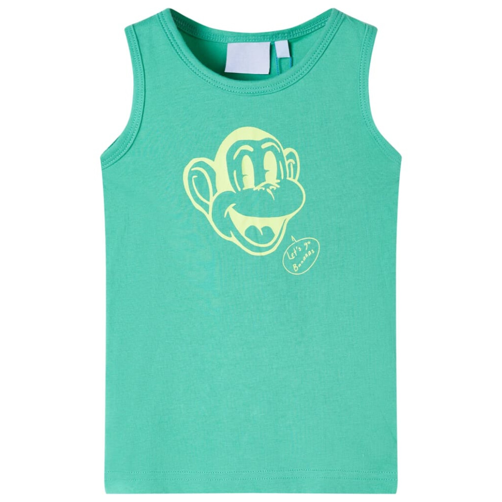 New Vidaxl Boys (, 104 (3-4Y)) Kids' Tank Top Sleeveless Children's Camisole Undershirt Vest Kids' Clothes Green