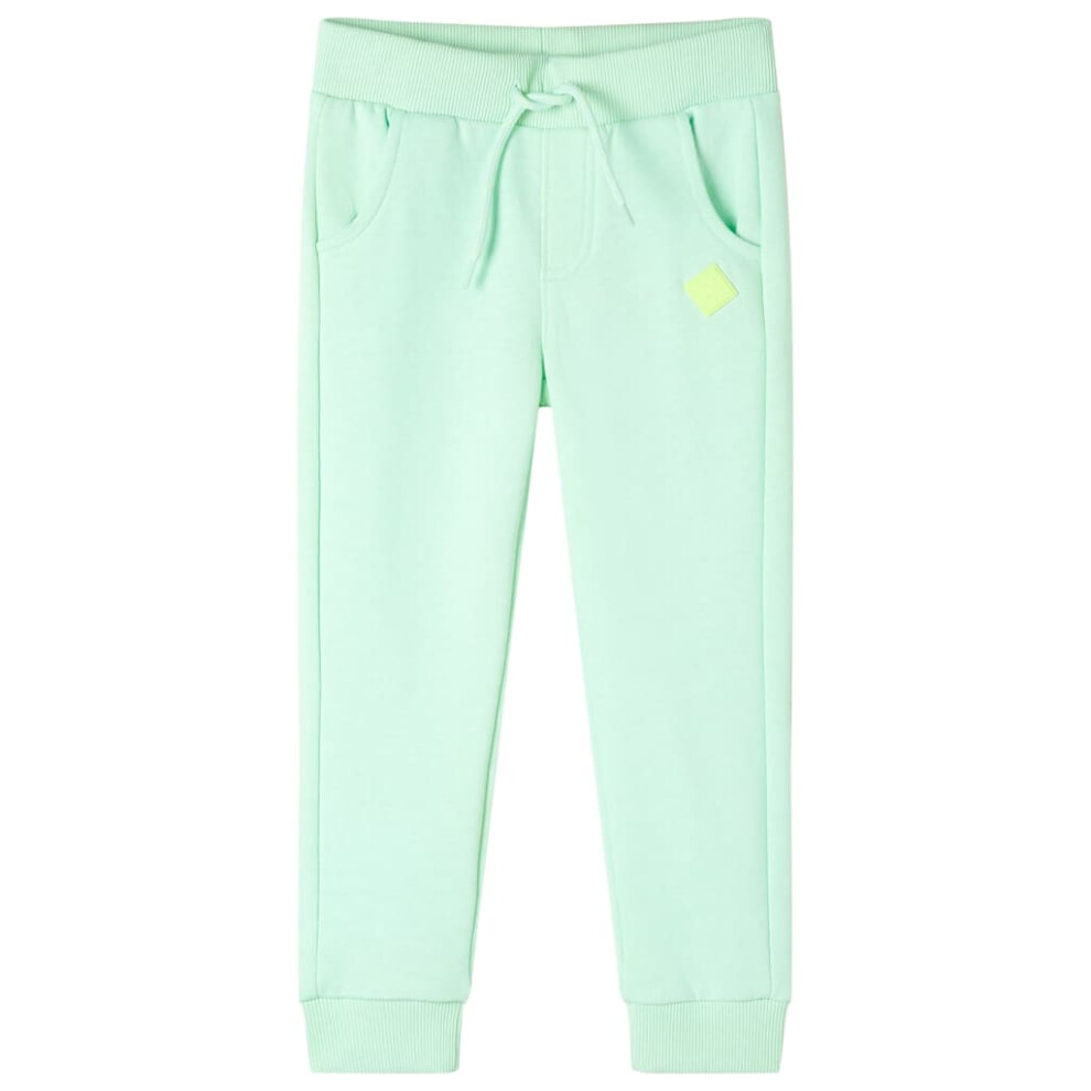 Vidaxl (, 128 (7-8Y)) Kids' Sweatpants Children's Trousers School Sports Tracksuit Jogger Bottoms Green