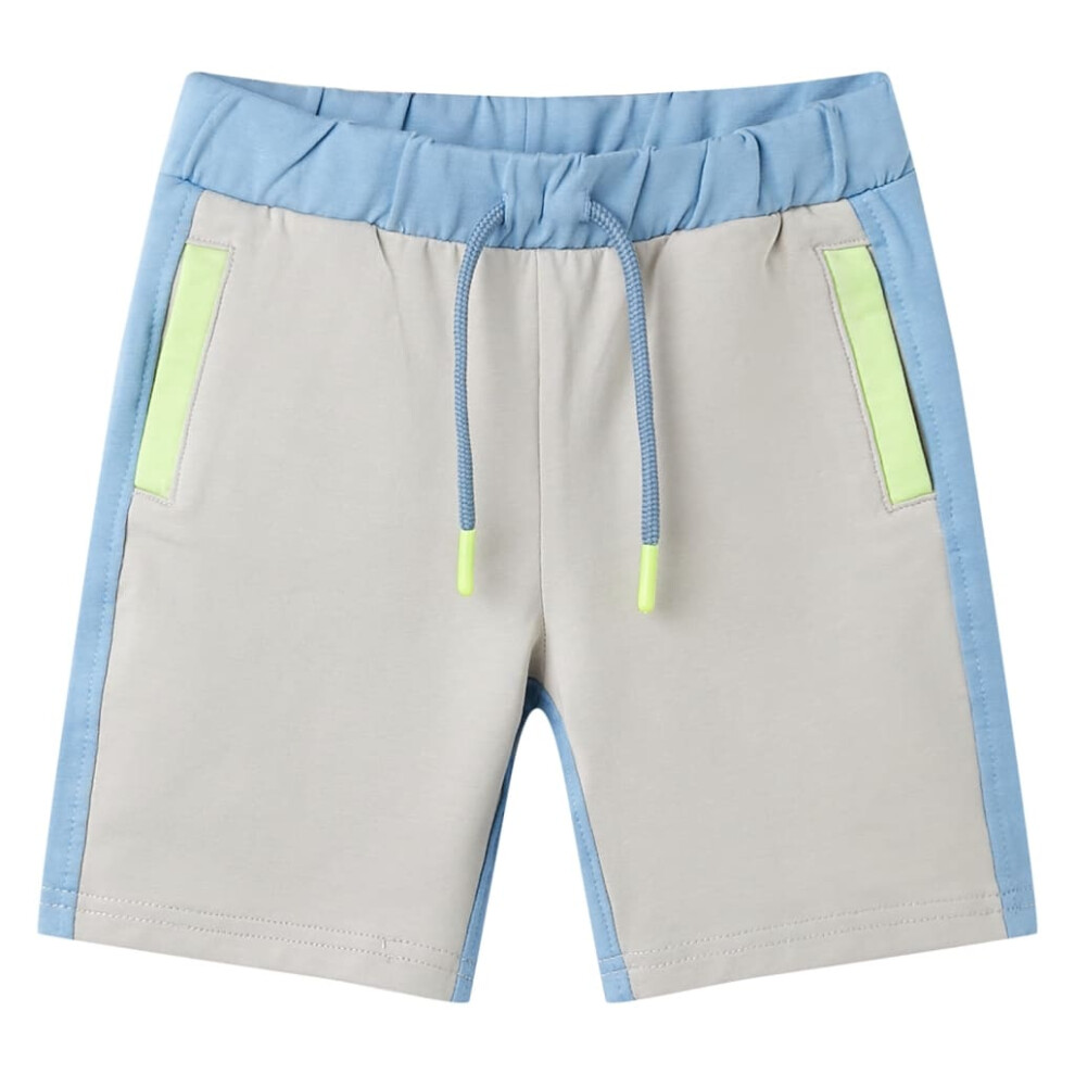 (128 (7-8y)) Kids' Shorts with Drawstring Elasticated Waistband Shorts Kids Pants Blue