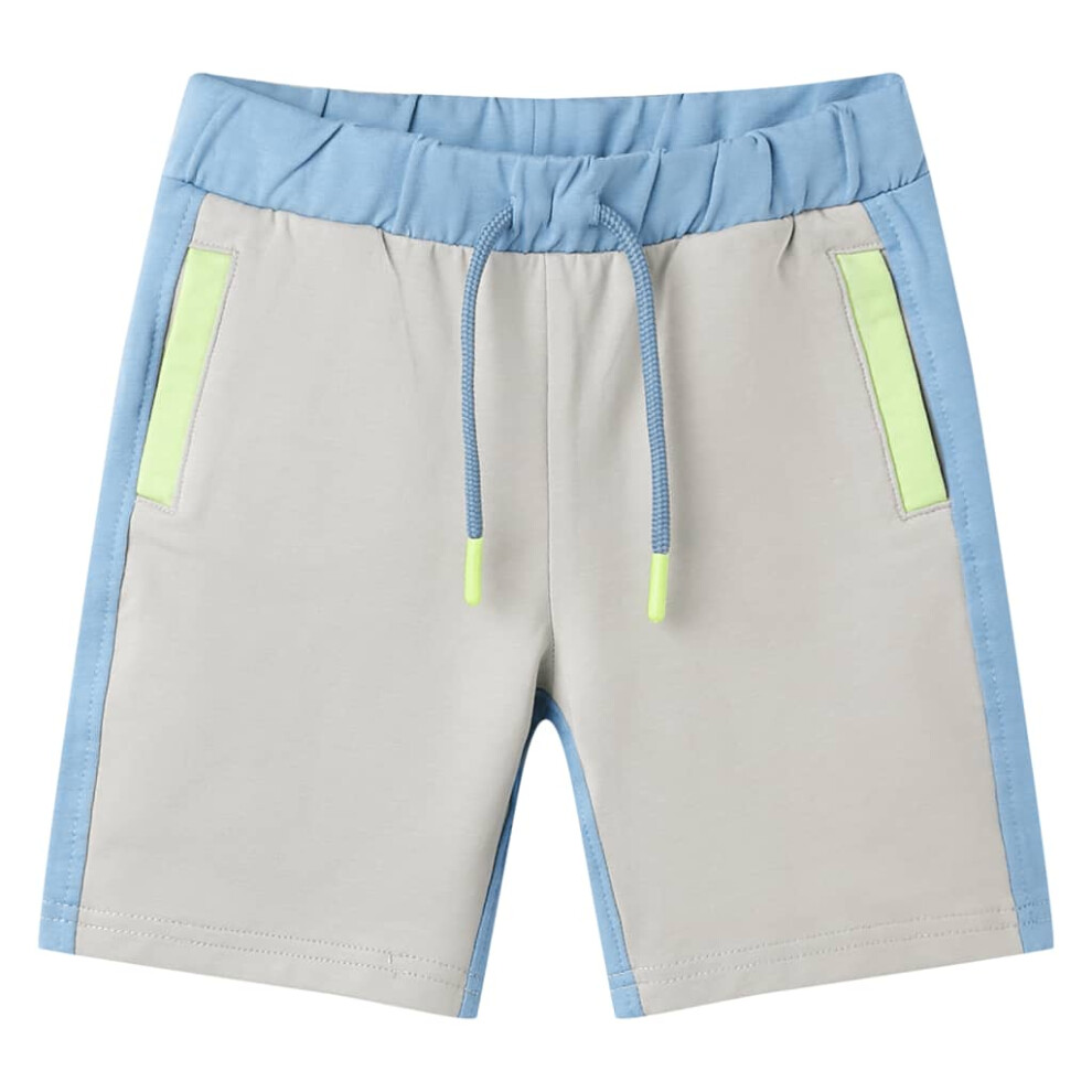 (116 (5-6y)) Kids' Shorts with Drawstring Elasticated Waistband Shorts Kids Pants Blue