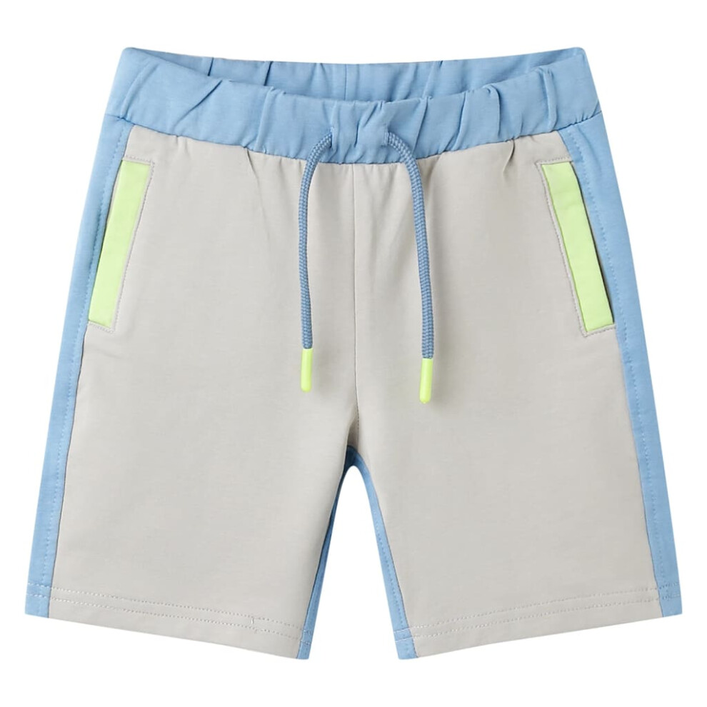 (92 (1.5-2y)) Kids' Shorts with Drawstring Elasticated Waistband Shorts Kids Pants Blue