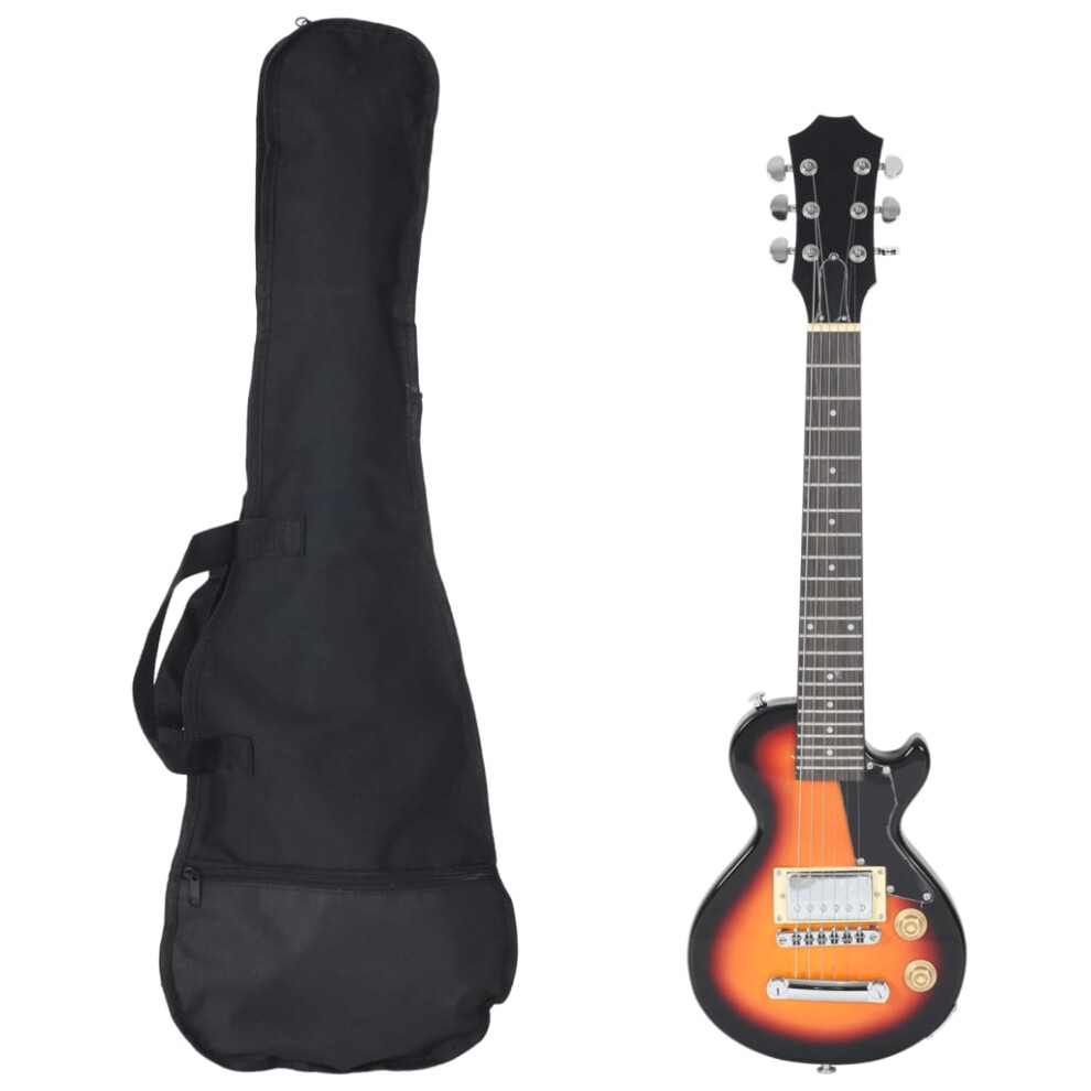 (brown and black) vidaXL Electric Guitar for Kids with Bag Children Junior Kids Acoustic Guitar