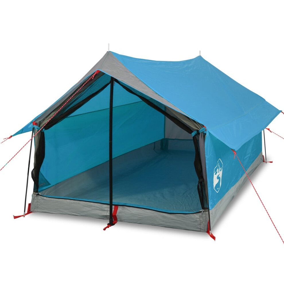 (blue) vidaXL Camping Tent 2 Persons Outdoor Lightweight Tent Dome Tent Waterproof