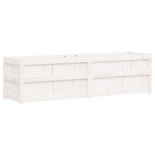 (white pine) vidaXL Garden Planter Outdoor Flower Pot Patio Planter Pot Solid Wood Pine