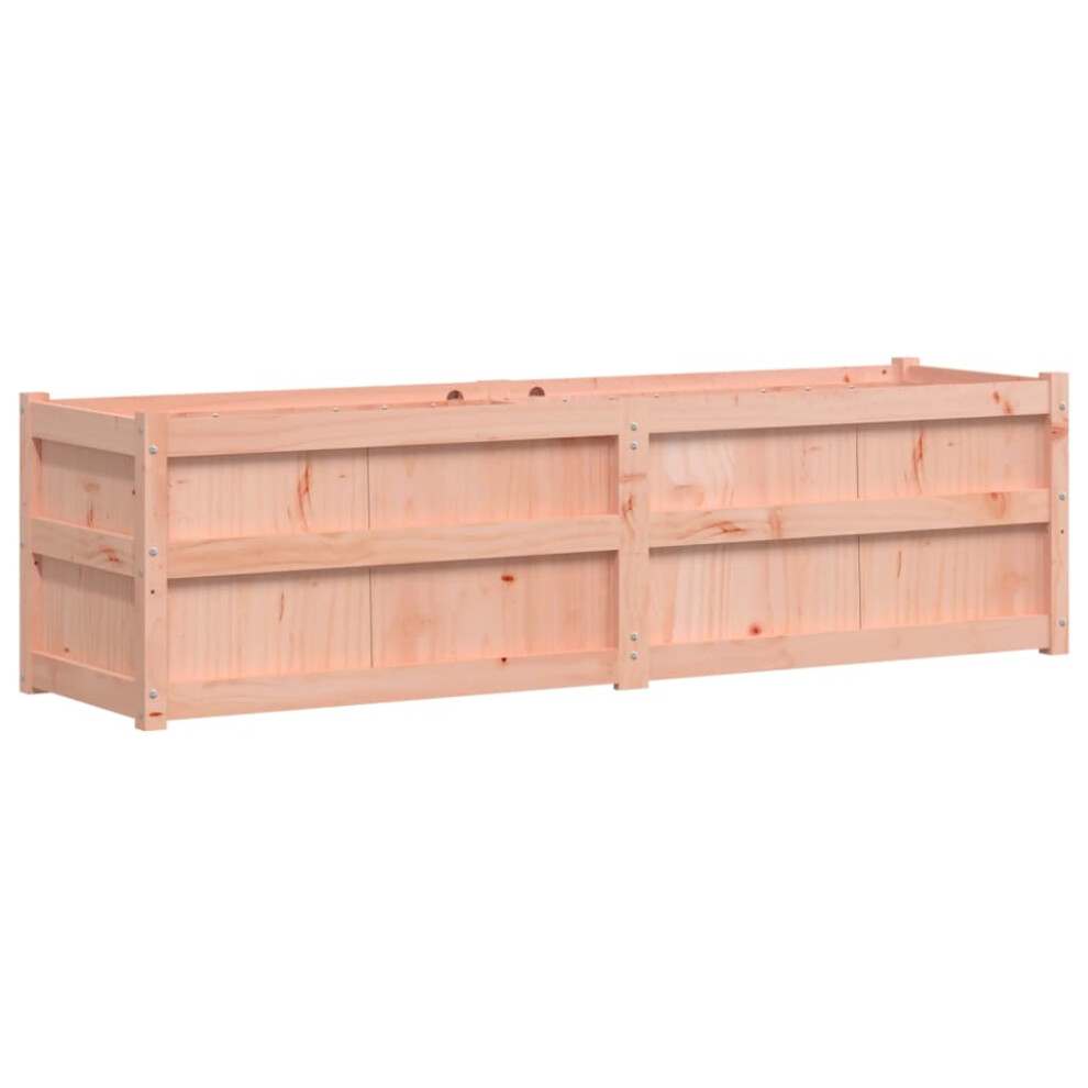 Vidaxl (Natural Douglas) Garden Planter Outdoor Flower Pot Patio Planter Pot Solid Wood Pine