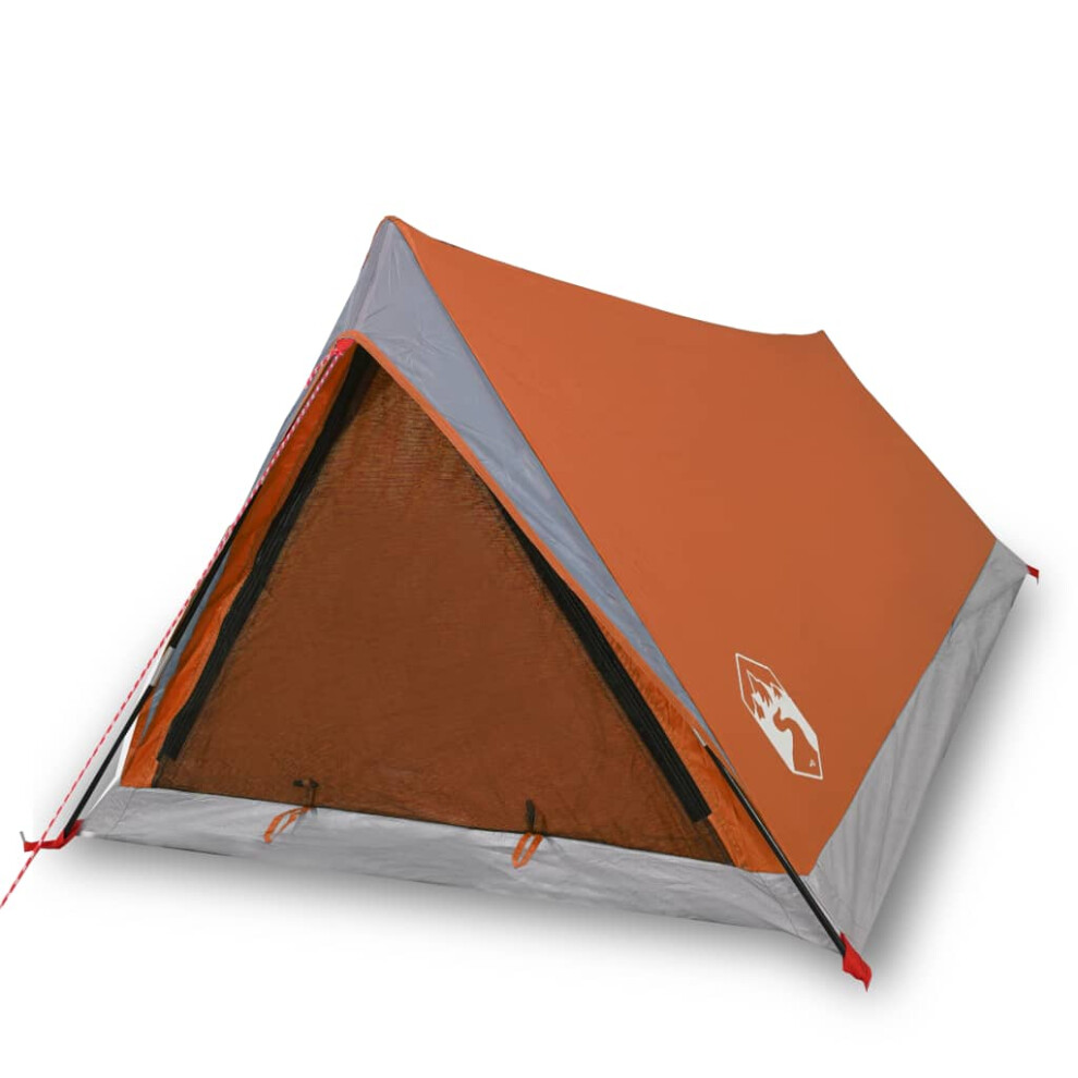 (orange) vidaXL Camping Tent 2 Persons Outdoor Hiking Portable Dome Tent Waterproof