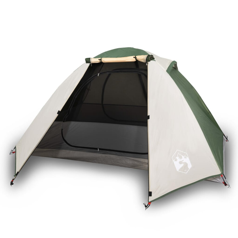 Vidaxl (Green) Camping Tent 2 Persons Outdoor Hiking Portable Dome Tent Waterproof Green