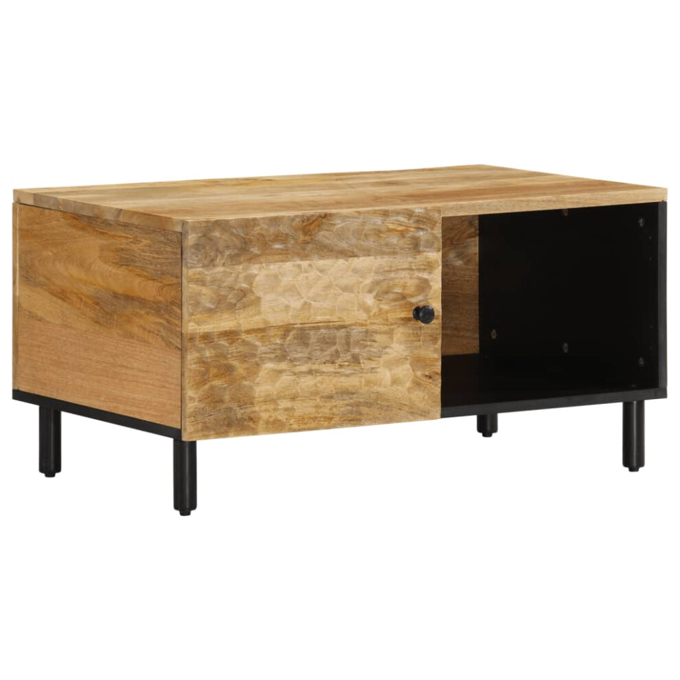 Vidaxl (Natural) Coffee Table Hallway Tea Side End Table Accent Sofa Table Solid Wood