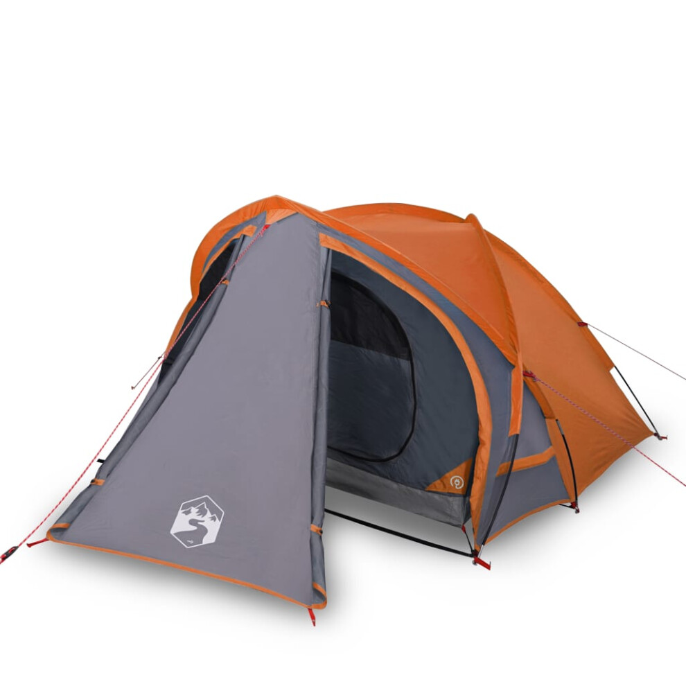 Vidaxl (Orange) Camping Tent 2 Persons Outdoor Hiking Portable Dome Tent Waterproof