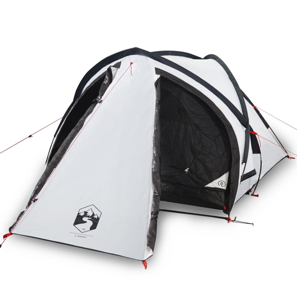 Vidaxl (White) Camping Tent 2 Persons Outdoor Hiking Portable Dome Tent Waterproof