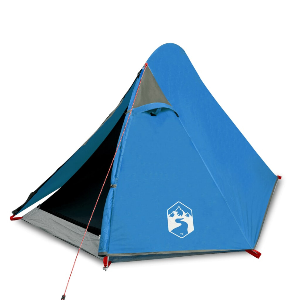 Vidaxl (Blue) Camping Tent 2 Persons Outdoor Hiking Portable Dome Tent Waterproof