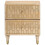 VidaXL (2 pcs) vidaXL Bedside Cabinets Bedroom Nightstand Side Table 2 pcs Solid Wood Mango 3