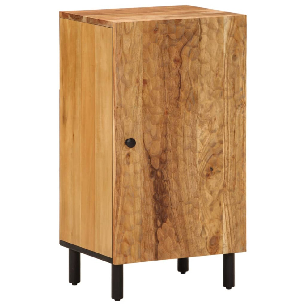Vidaxl (Natural, Solid Acacia Wood) Side Cabinet Storage Cabinet Cupboard Sideboard Highboard Solid Wood