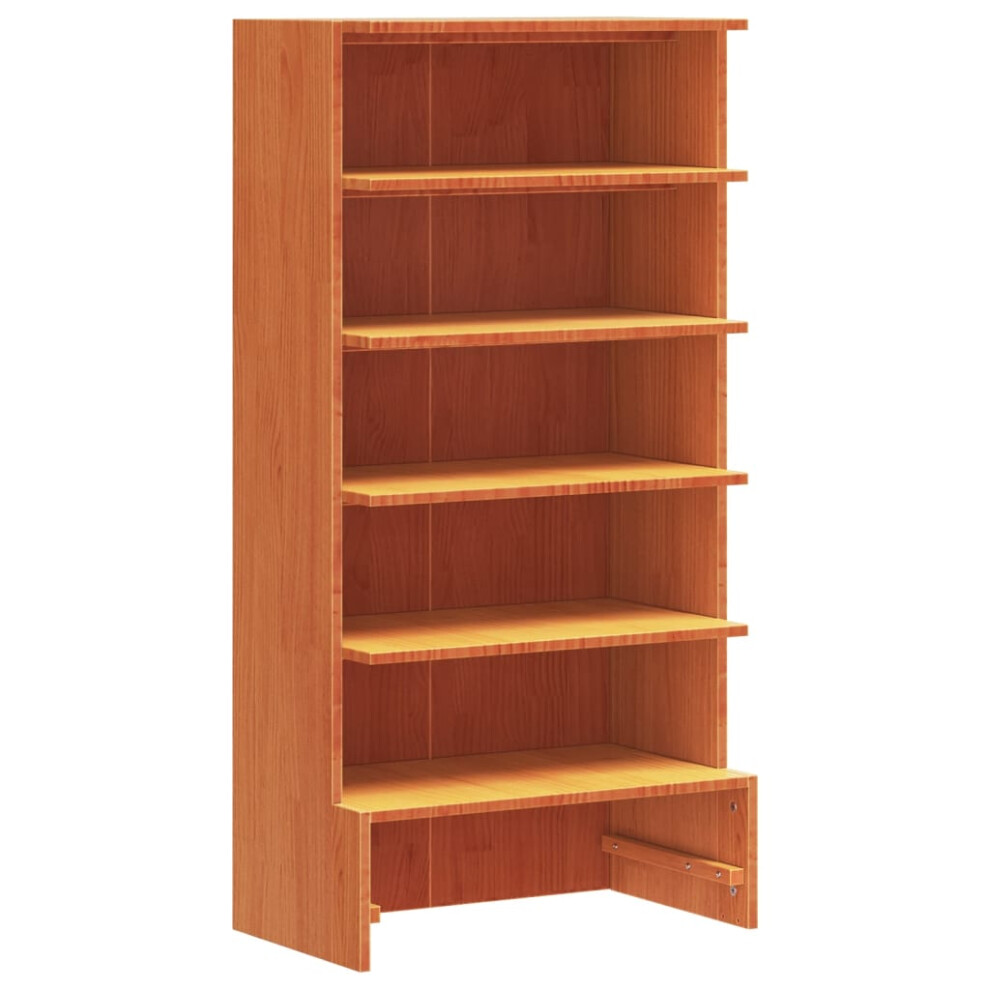 Vidaxl (52 X 30 X 104 Cm) Shoe Cabinet Wooden Shoe Cabinet Shoe Storage Shelf Solid Wood Pine