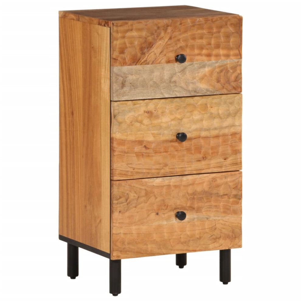 (natural, Solid Acacia wood) vidaXL Side Cabinet Storage Cabinet Cupboard Sideboard Highboard Solid Wood