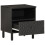 VidaXL (black, 2 pcs/solid mango wood) vidaXL Bedside Cabinets Nightstand Bed Cabinet Side Table End Table Solid Wood 3