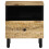 VidaXL (natural, 1 pcs/solid mango wood) vidaXL Bedside Cabinets Nightstand Bed Cabinet Side Table End Table Solid Wood 3