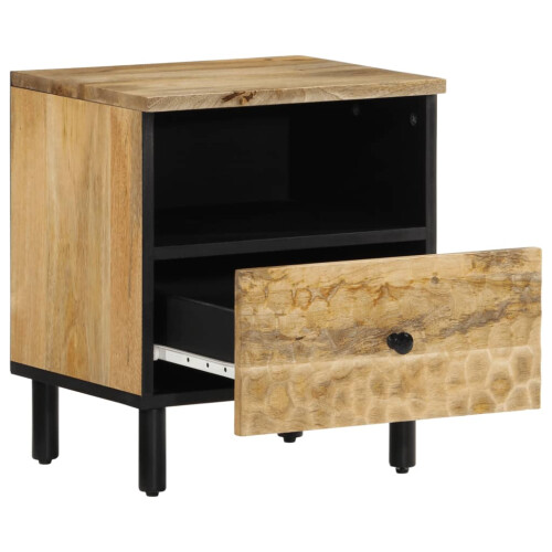 VidaXL (natural, 1 pcs/solid mango wood) vidaXL Bedside Cabinets Nightstand Bed Cabinet Side Table End Table Solid Wood 1