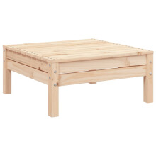 (natural pine, 1 pcs/footrest) vidaXL Garden Sofa Outdoor Sofa Wooden Sectional Sofa Seat Solid Wood Pine