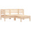 VidaXL vidaXL Gartensofa 2-Sitzer mit Hocker Massivholz Kiefer 2