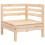 VidaXL vidaXL Gartensofa 2-Sitzer mit Hocker Massivholz Kiefer 5