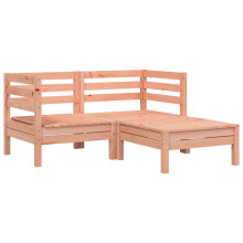 (natural douglas, 1 pcs/2x corner + footrest) vidaXL Garden Sofa Outdoor Sofa Wooden Sectional Sofa Seat Solid Wood Pine