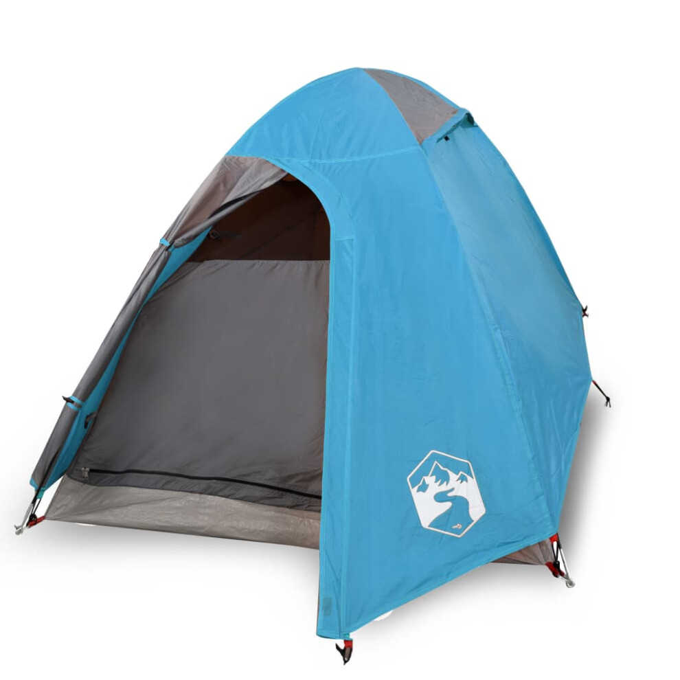 (blue, 254 x 135 x 112 cm) vidaXL Camping Tent 4 Persons Portable Outdoor Hiking Dome Tent Waterproof