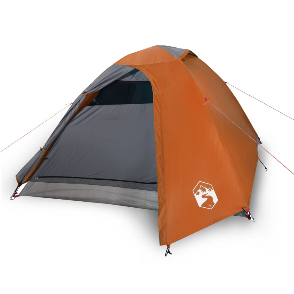 (orange, 264 x 210 x 125 cm) vidaXL Camping Tent 4 Persons Portable Outdoor Hiking Dome Tent Waterproof