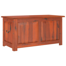 (brown, 110 x 55 x 57 cm) vidaXL Storage Chest with Lid Home Organiser Storage Toy Box Solid Wood Acacia