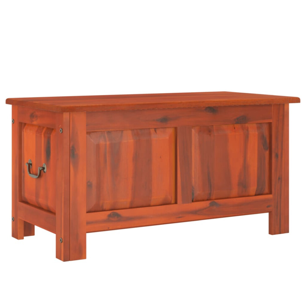Vidaxl (Brown, 90 X 45 X 47 Cm) Storage Chest With Lid Home Organiser Storage Toy Box Solid Wood Acacia