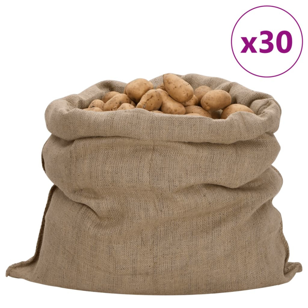 (100 x 110 cm/ 30 pcs) vidaXL Jute Sacks Jute Bag Burlap Bag Hessian Bag 5 pcs 100% Jute 340 gsm