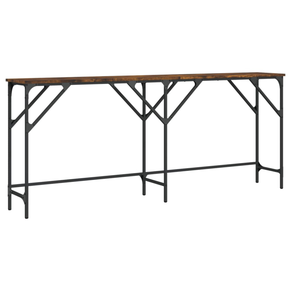 Vidaxl (Smoked Oak, 180 X 29 X 75 Cm) Console Table Accent End Table Hallway Side Sofa Table Engineered Wood