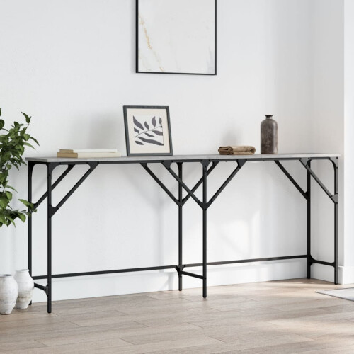 VidaXL (grey sonoma, 180 x 29 x 75 cm) vidaXL Console Table Accent End Table Hallway Side Sofa Table Engineered Wood 2