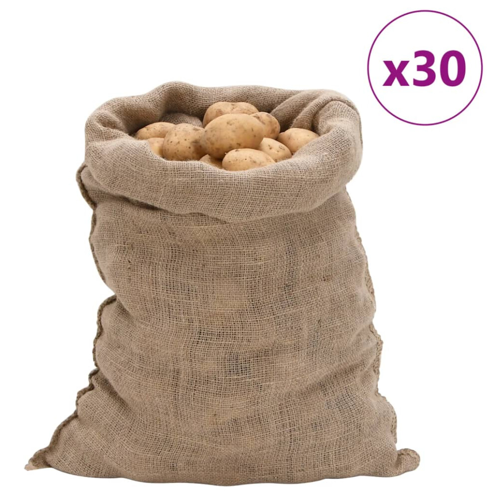 (60 X 105 cm/ 30 pcs) vidaXL Jute Sacks Jute Bag Burlap Bag Hessian Bag 5 Pcs 100% Jute 220 Gsm