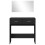 VidaXL (black) vidaXL Dressing Table with Mirror Cosmetic Table Makeup Table Vanity Desk 5