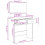 VidaXL (black) vidaXL Dressing Table with Mirror Cosmetic Table Makeup Table Vanity Desk 10