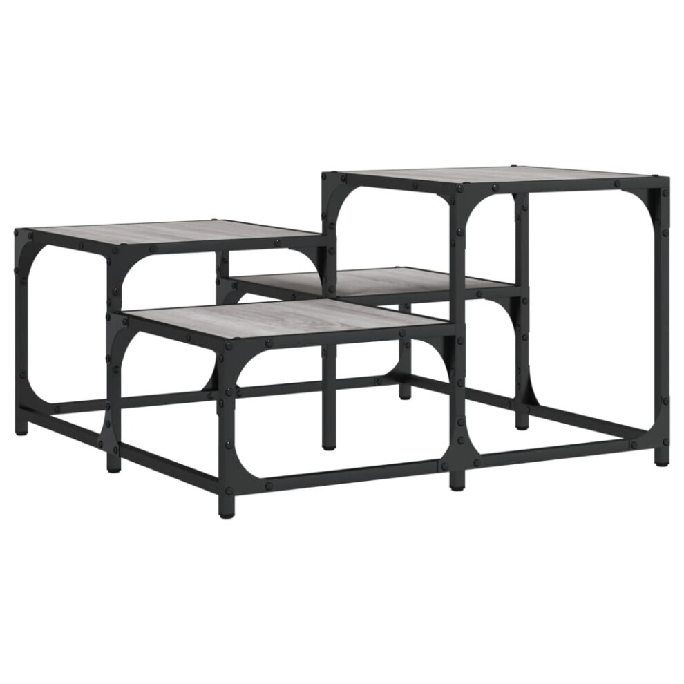 (grey sonoma, 68 x 68 x 40 cm) vidaXL Coffee Table Hall Side End Table Sofa Table Grey Sonoma Engineered Wood-image-OPC-PDTRMRQ-NEW