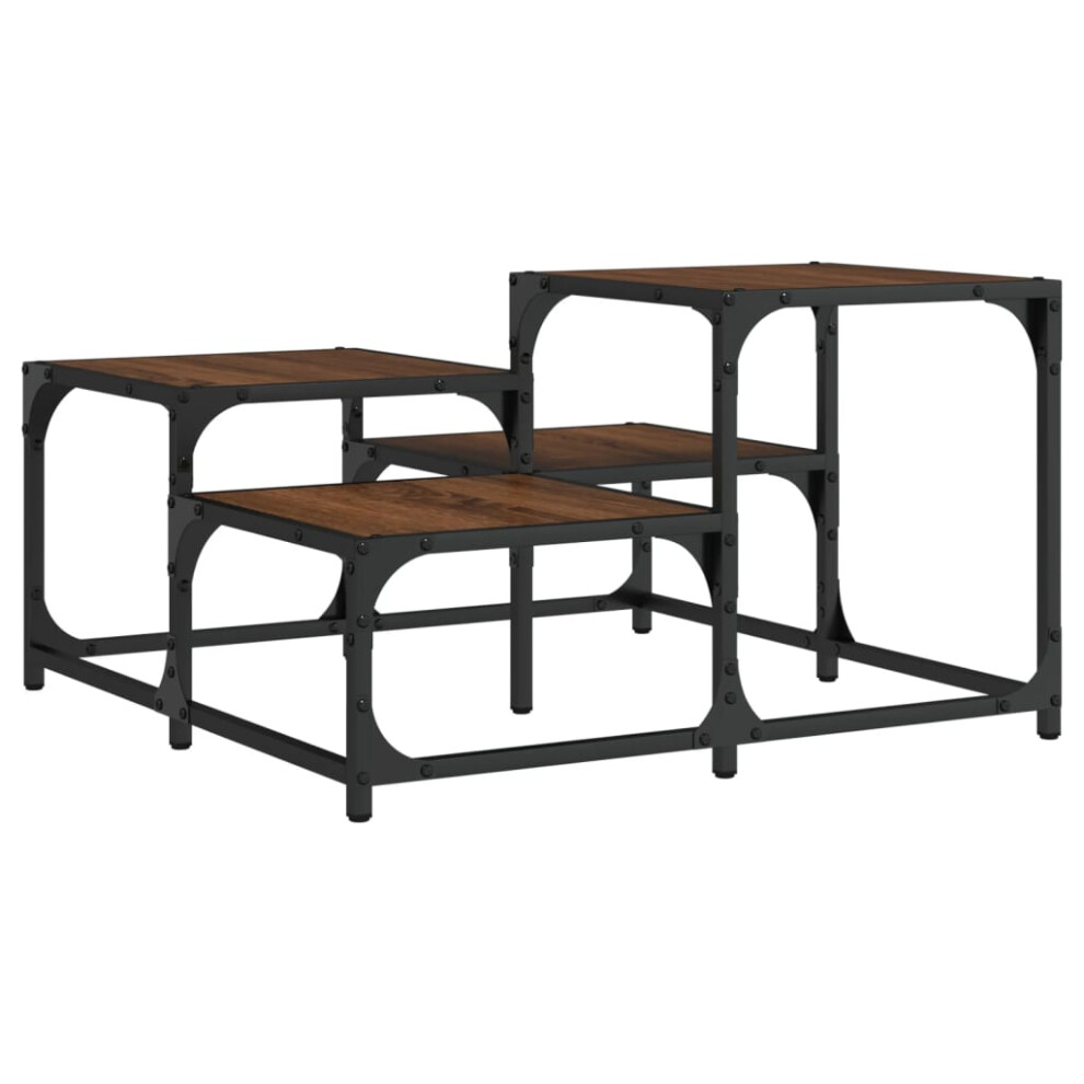 Vidaxl (Brown Oak, 68 X 68 X 40 Cm) Coffee Table Hall Side End Table Sofa Table Grey Sonoma Engineered Wood