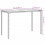 VidaXL vidaXL Gartentisch mit Glasplatte Hellgrau 115x54x74 cm Poly Rattan 10