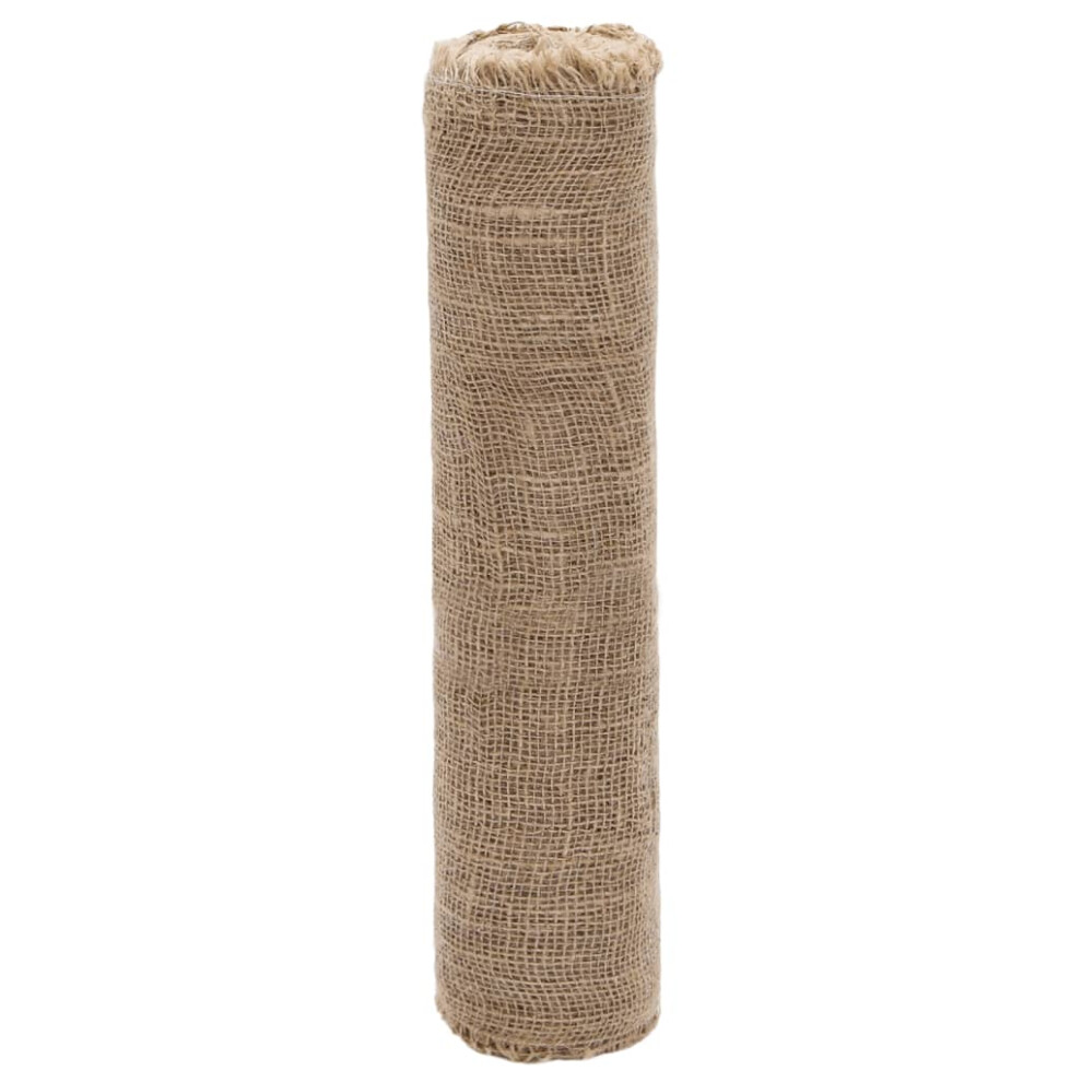 (0.5 X 25 m) vidaXL Jute Roll Burlap Ribbon Natural Hessian Ribbon Roll 100% Jute 200 Gsm