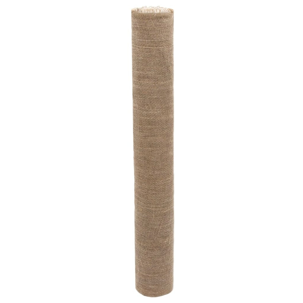 (1 x 10 m) vidaXL Jute Roll Burlap Ribbon Natural Hessian Ribbon Roll 100% Jute 200 gsm