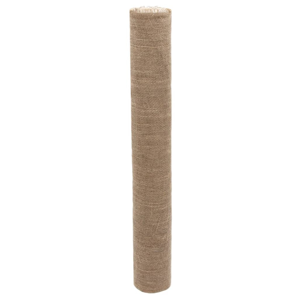 (1 X 25 m) vidaXL Jute Roll Burlap Ribbon Natural Hessian Ribbon Roll 100% Jute 200 Gsm