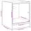 VidaXL (white, 2 pcs) vidaXL Bedside Cabinets with Glass Doors Nightstand Bed Side Table End Table 4