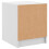 VidaXL (white, 2 pcs) vidaXL Bedside Cabinets with Glass Doors Nightstand Bed Side Table End Table 9