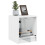 VidaXL (white, 2 pcs) vidaXL Bedside Cabinets with Glass Doors Nightstand Bed Side Table End Table 5