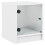 VidaXL (white, 2 pcs) vidaXL Bedside Cabinets with Glass Doors Nightstand Bed Side Table End Table 6
