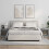 VidaXL (concrete grey, 2 pcs) vidaXL Bedside Cabinets with Glass Doors Nightstand Bed Side Table End Table 3