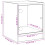 VidaXL (concrete grey, 2 pcs) vidaXL Bedside Cabinets with Glass Doors Nightstand Bed Side Table End Table 4